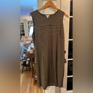 J.Jill black and tan tunic dress